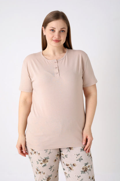 Pyjamaset Plus-Size Amber aus Baumwolle