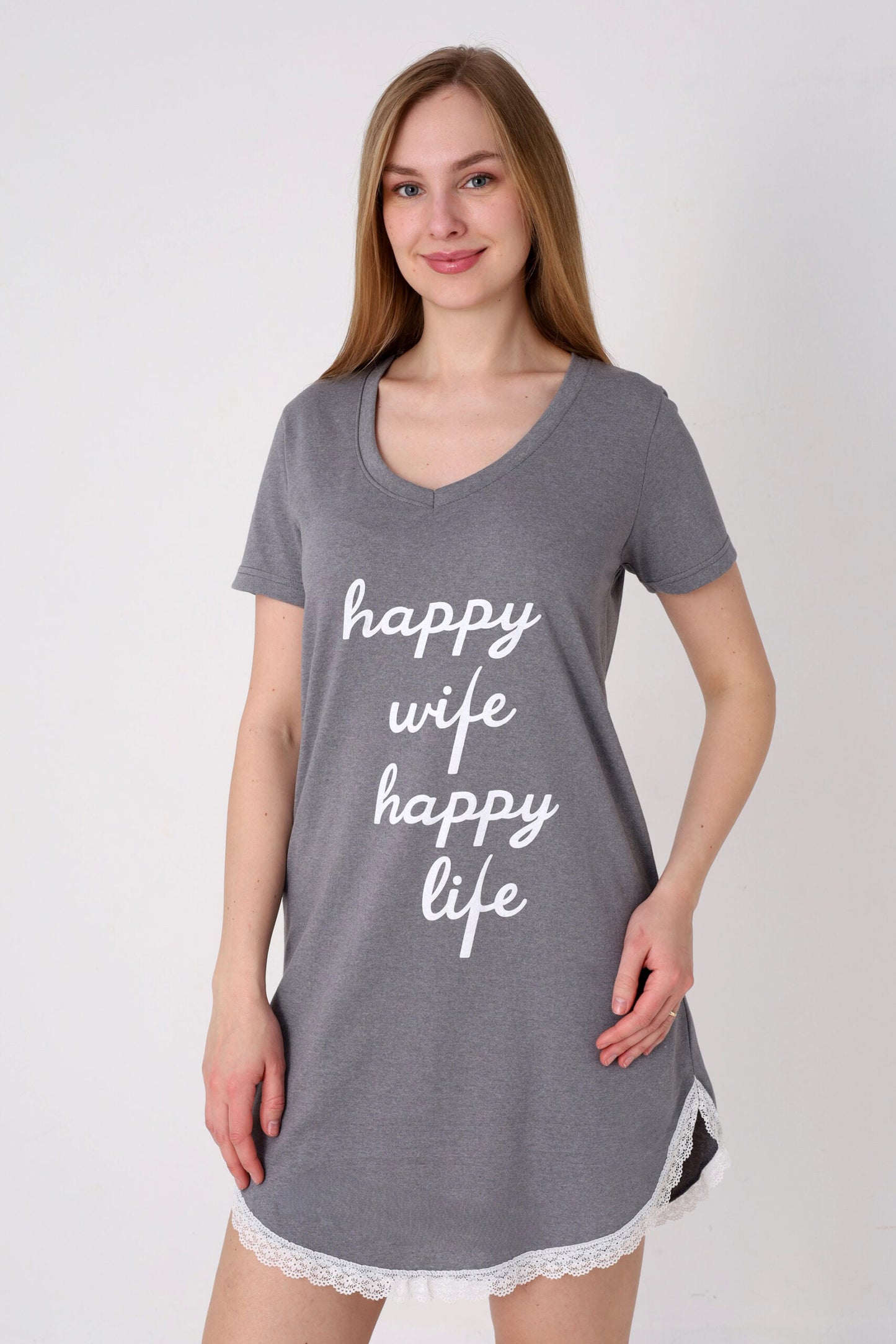 Nachthemd Happy aus Baumwolle