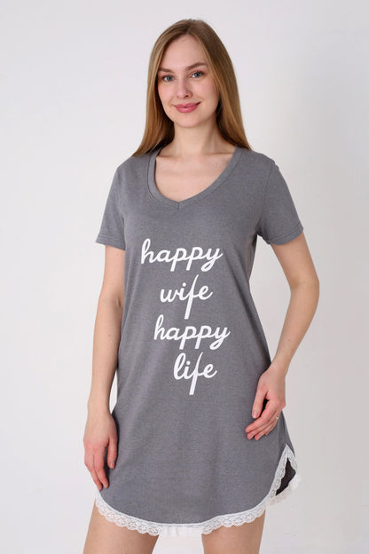 Nachthemd Happy aus Baumwolle