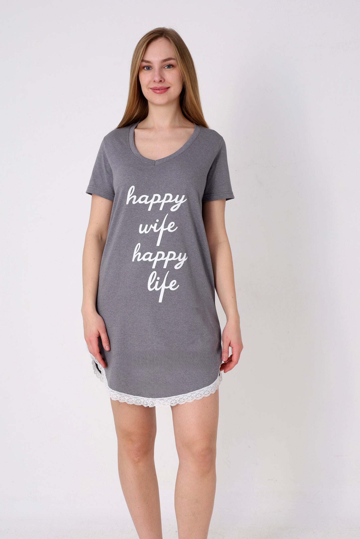 Nachthemd Happy aus Baumwolle