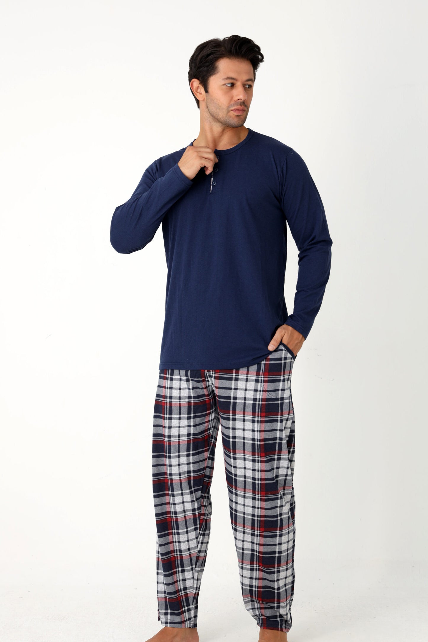 Pyjamaset Nocturn aus Baumwolle