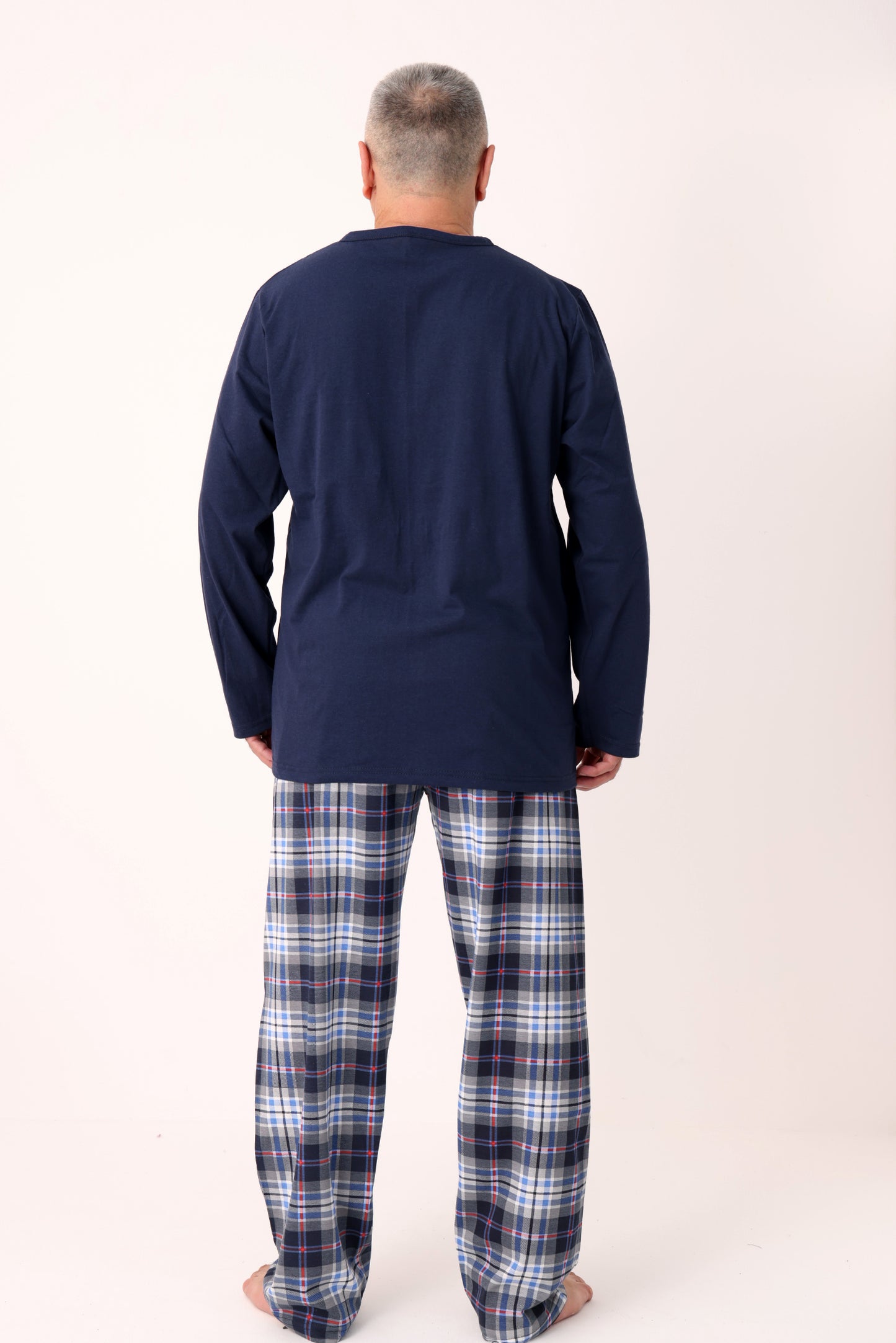 Pyjamaset Plus-Size Solid aus Baumwolle