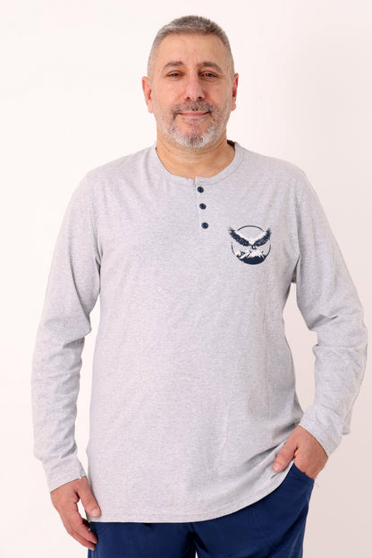 Pyjamaset Plus-Size Eagle aus Baumwolle