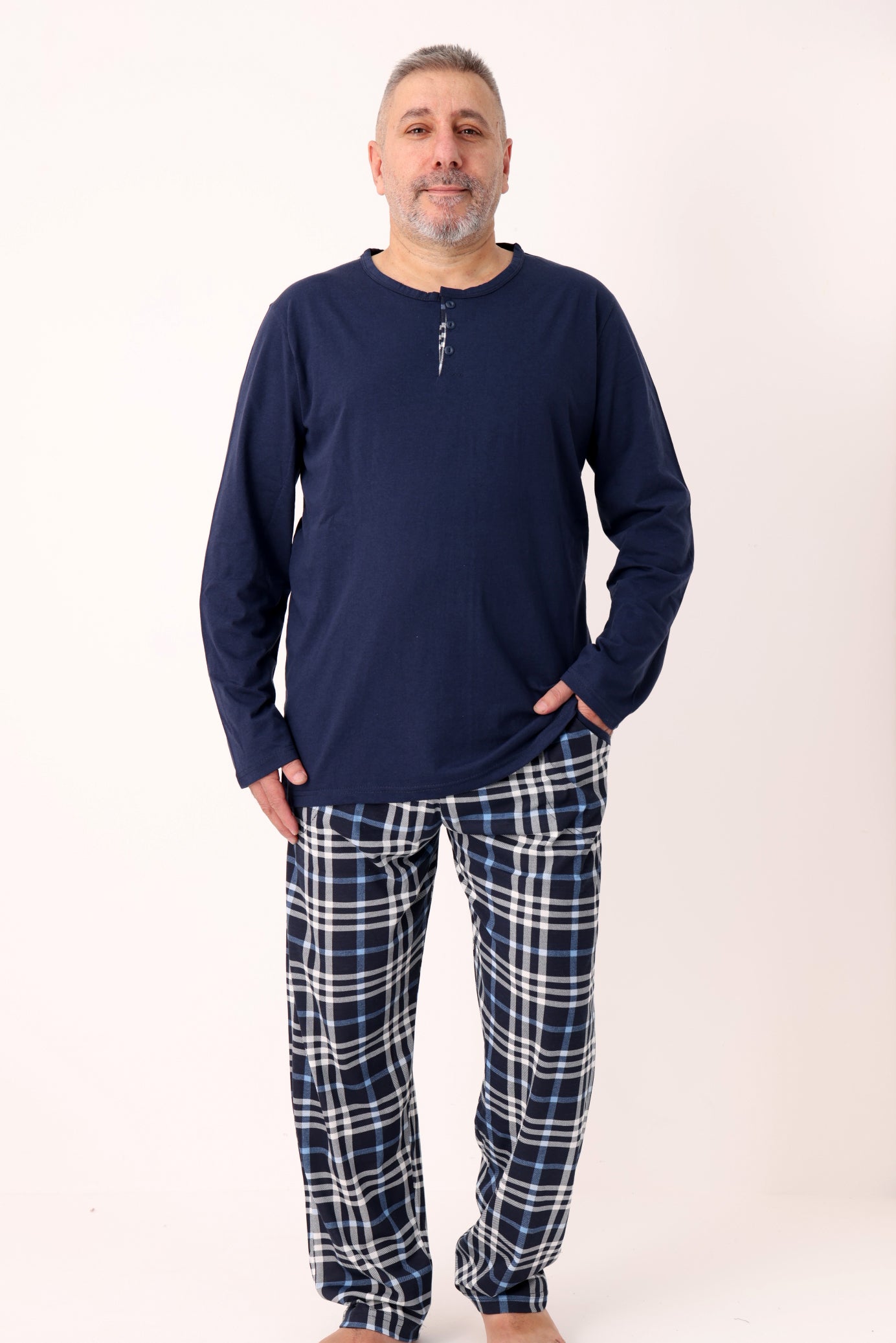 Pyjamaset Plus-Size Static aus Baumwolle