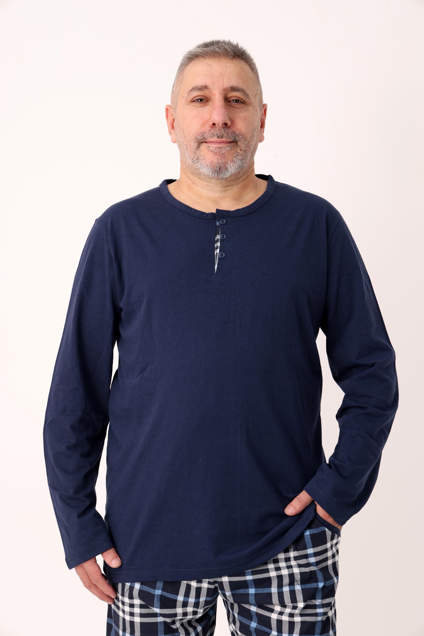 Pyjamaset Plus-Size Static aus Baumwolle