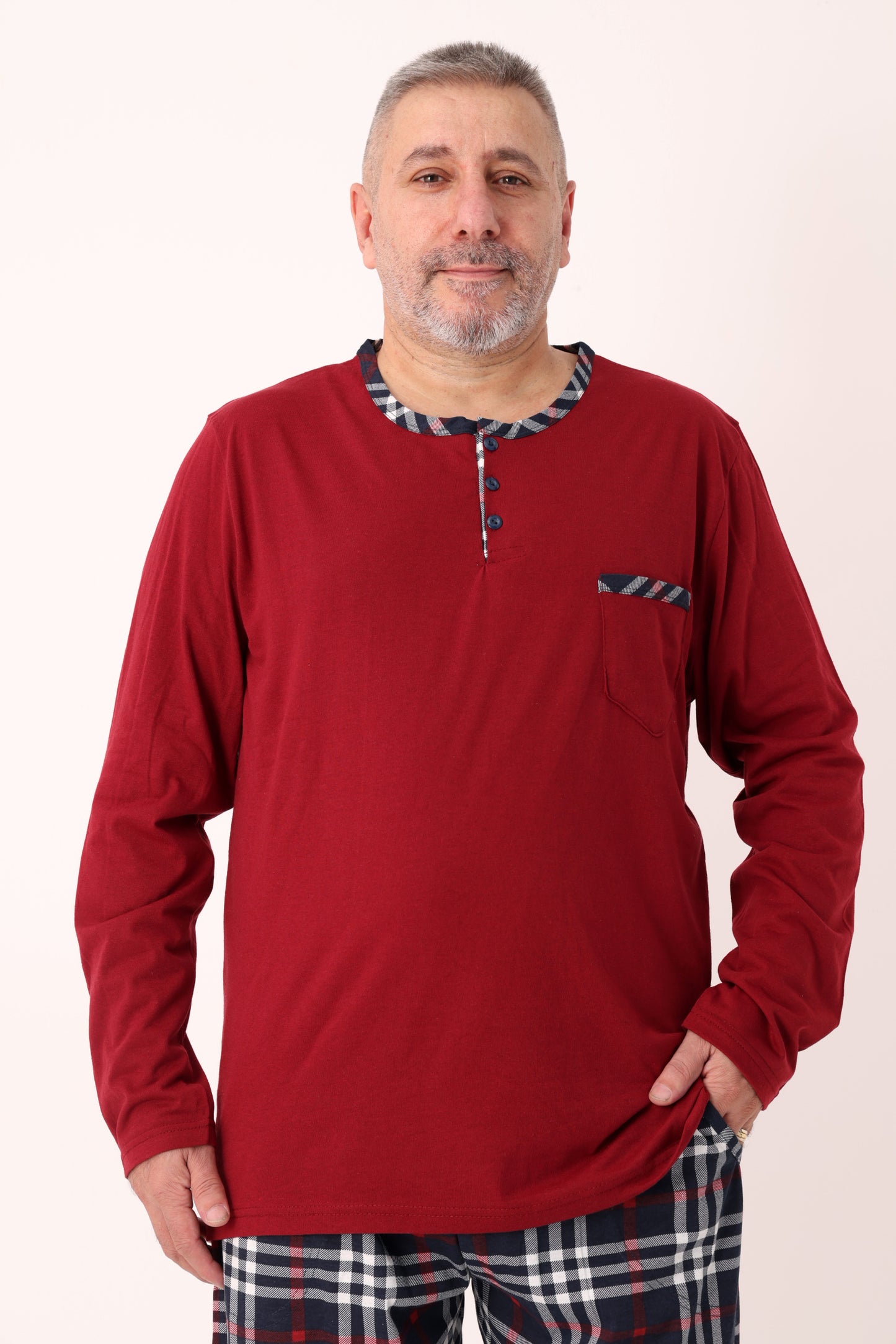 Pyjamaset Plus-Size Canvas aus Baumwolle