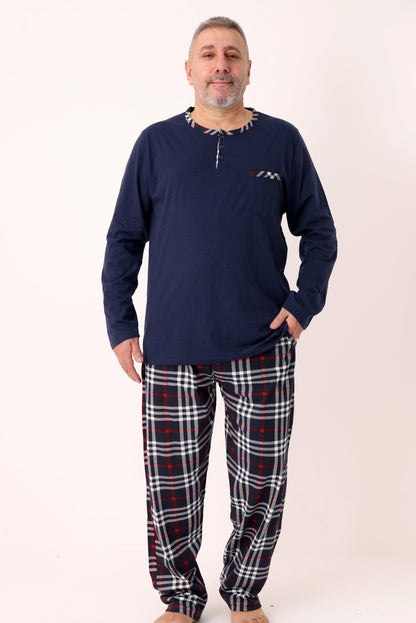 Pyjamaset Plus-Size Canvas aus Baumwolle