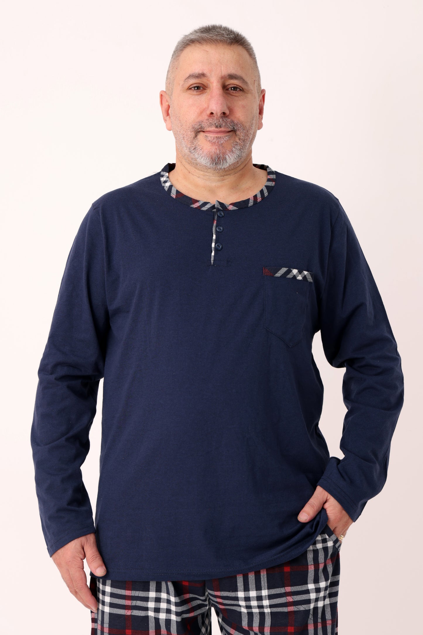 Pyjamaset Plus-Size Canvas aus Baumwolle