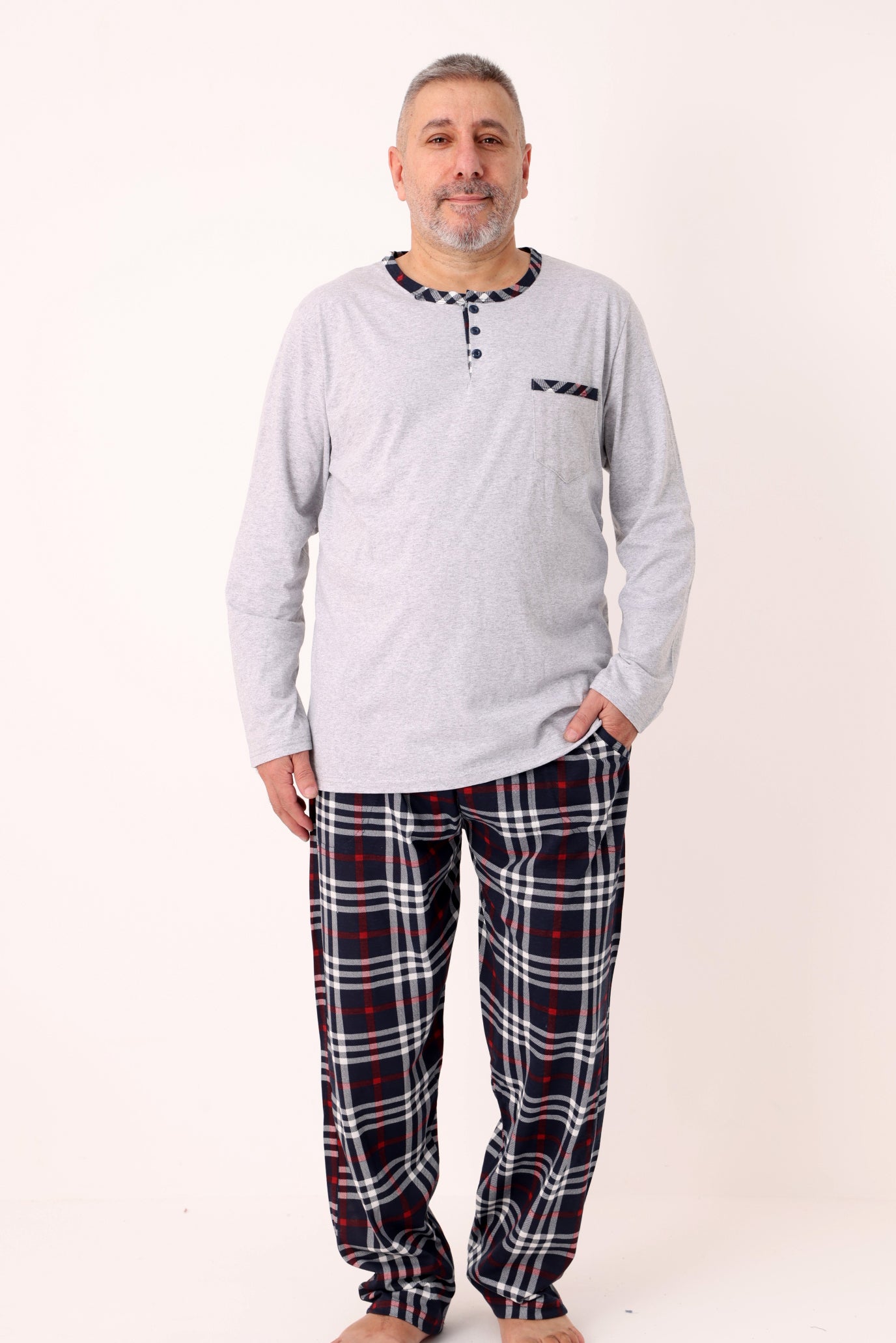 Pyjamaset Plus-Size Canvas aus Baumwolle