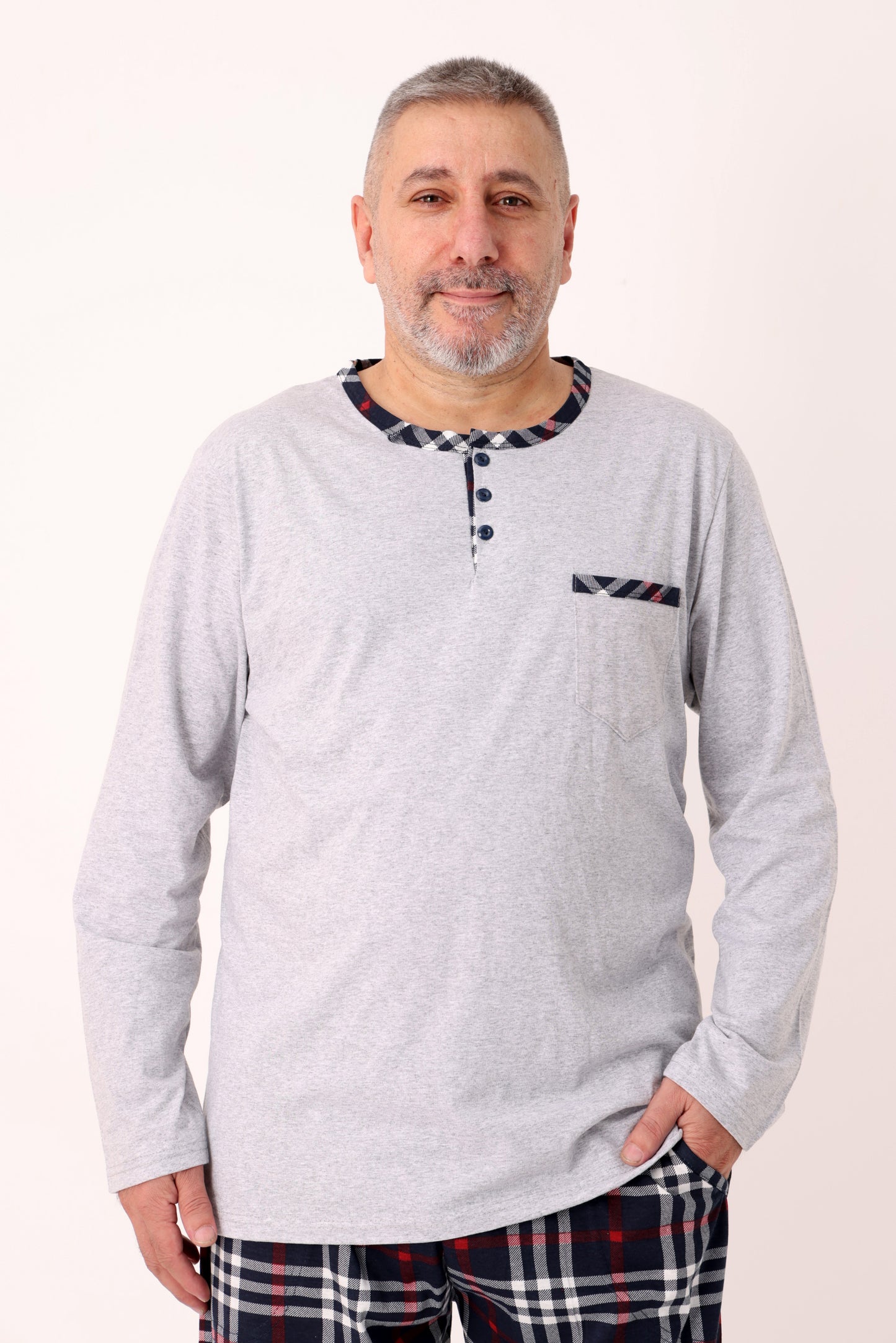 Pyjamaset Plus-Size Canvas aus Baumwolle