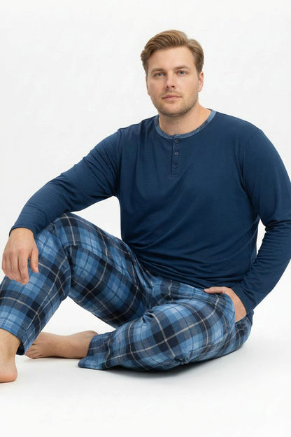 Pyjamaset Plus-Size Atlantic aus Baumwolle