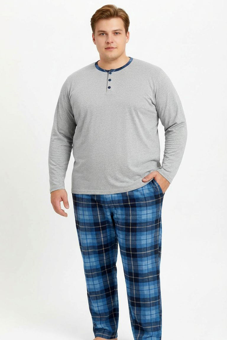 Pyjamaset Plus-Size Atlantic aus Baumwolle