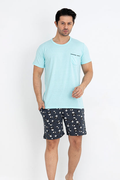 Pyjamaset Panda aus Baumwolle