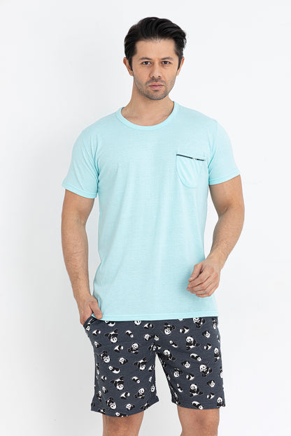 Pyjamaset Panda aus Baumwolle