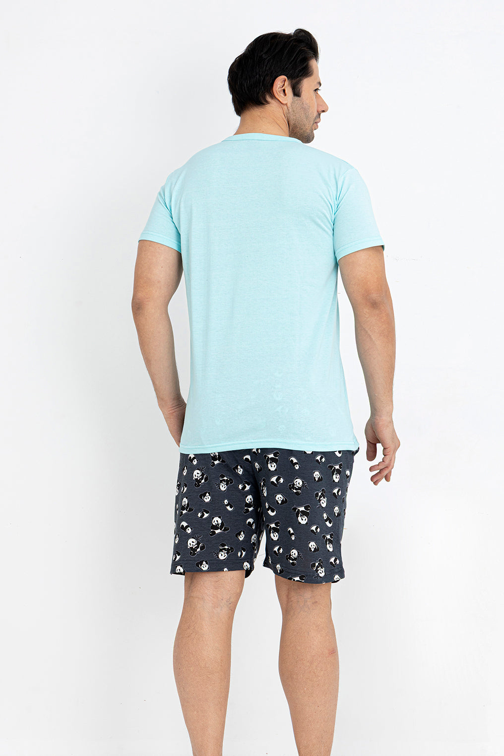 Pyjamaset Panda aus Baumwolle
