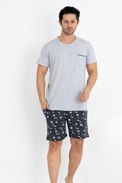 Pyjamaset Panda aus Baumwolle