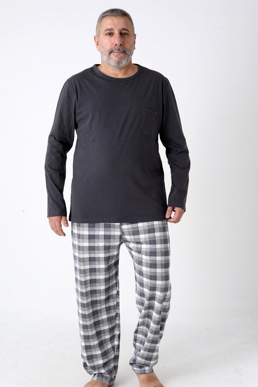 Pyjamaset Plus-Size Base aus Baumwolle
