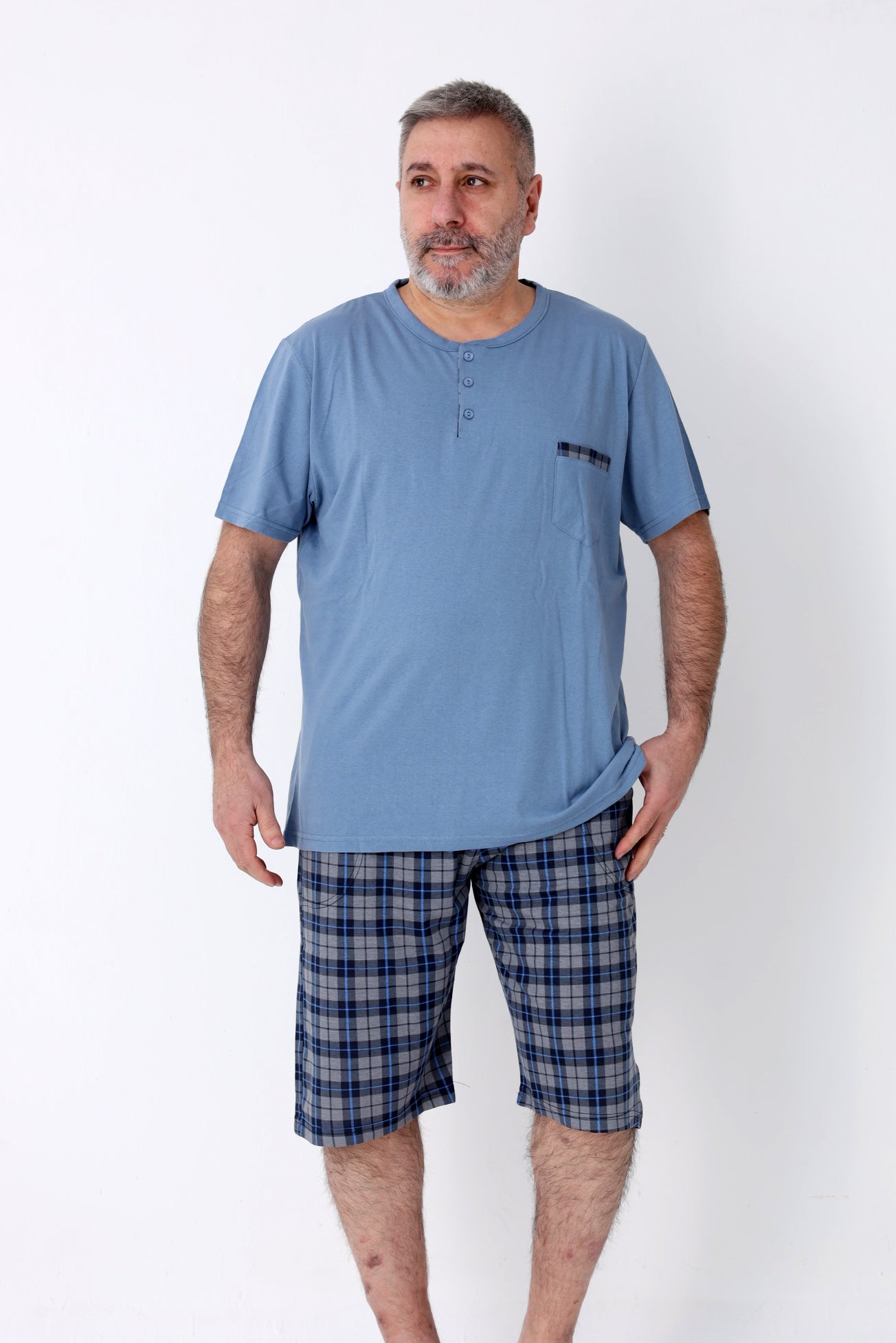 Pyjamaset Plus-Size Oak aus Baumwolle