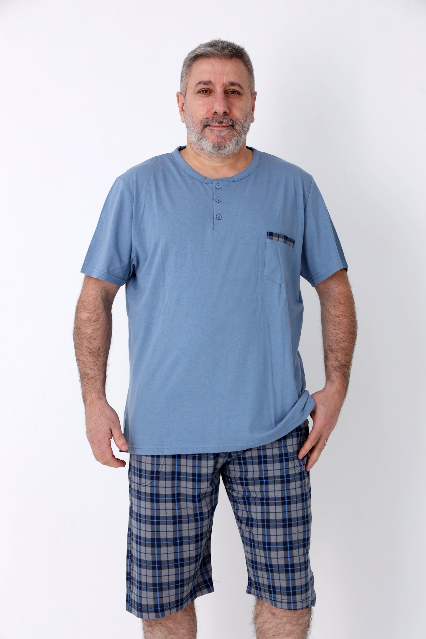 Pyjamaset Plus-Size Oak aus Baumwolle