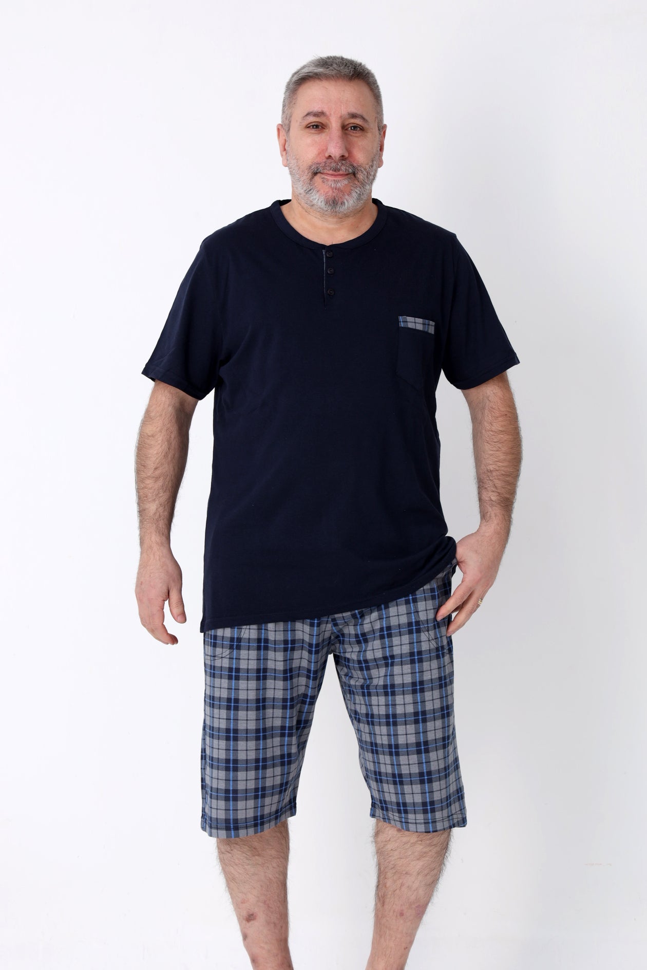 Pyjamaset Plus-Size Oak aus Baumwolle