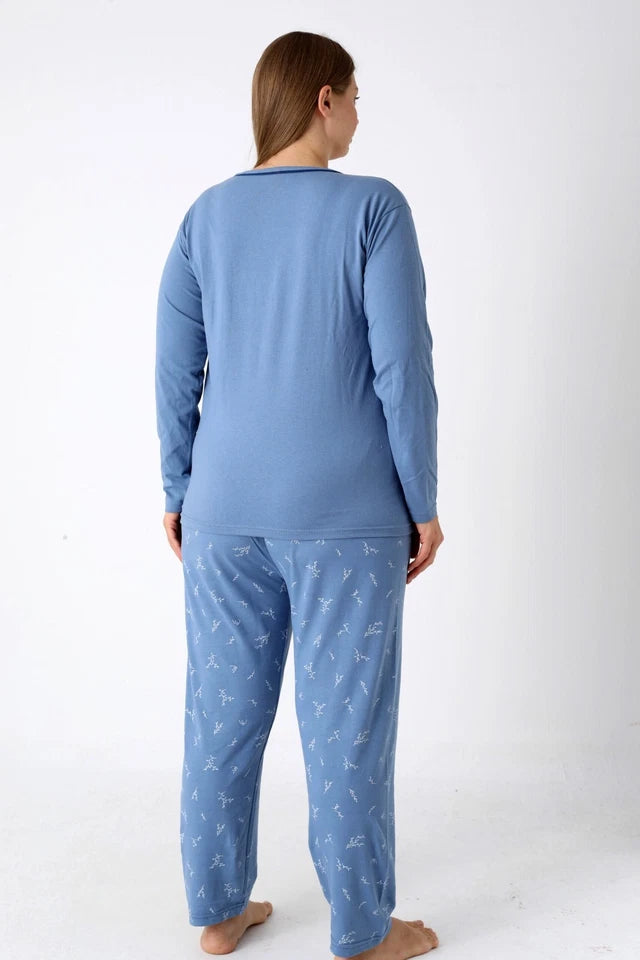 Pyjamaset Plus-Size Allium aus Baumwolle