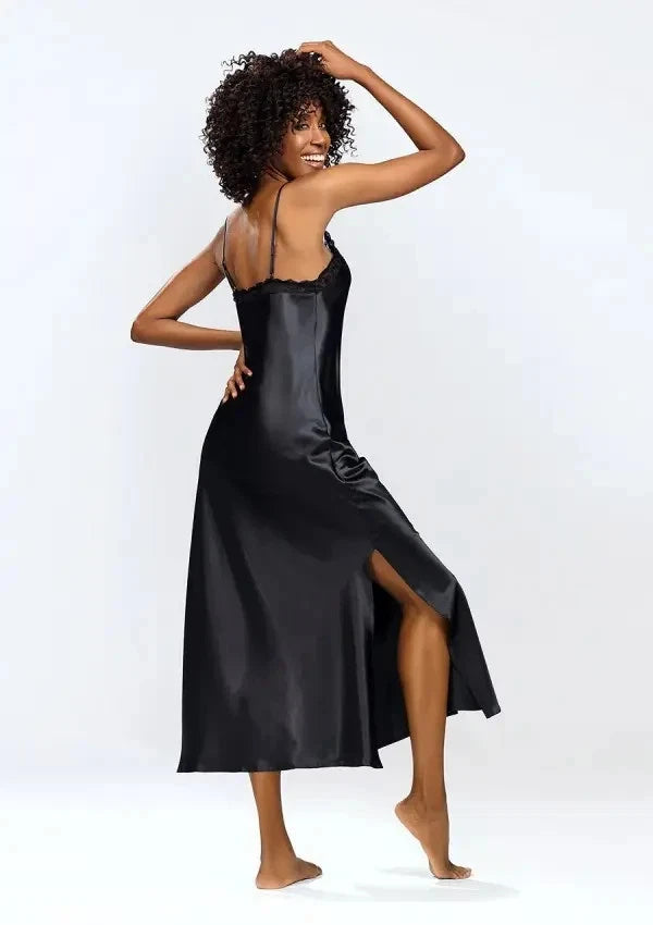 Satin Maxi-Nachthemd Twilight