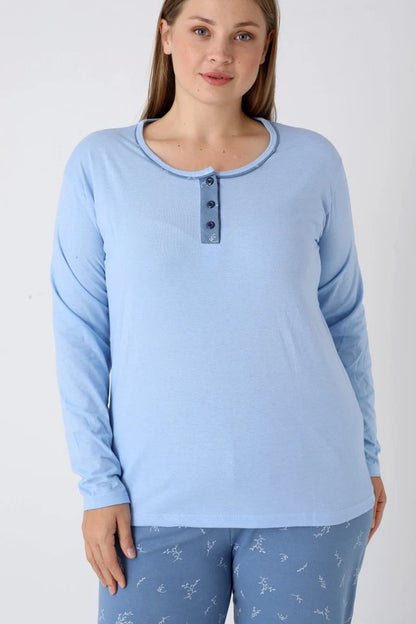 Pyjamaset Plus-Size Allium aus Baumwolle