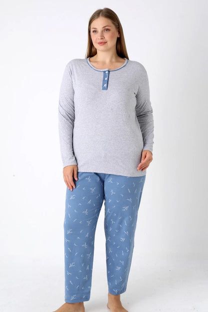 Pyjamaset Plus-Size Allium aus Baumwolle