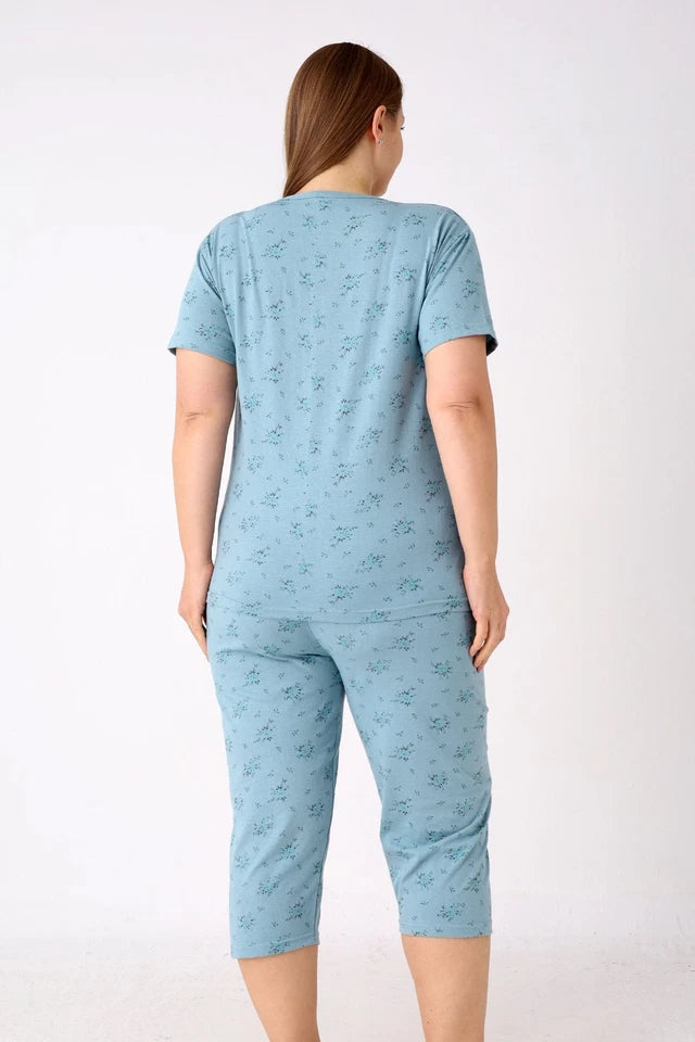 Pyjamaset Plus-Size Begonia aus Baumwolle