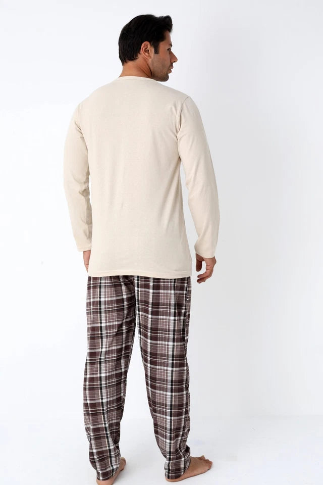 Pyjamaset Bone aus Baumwolle